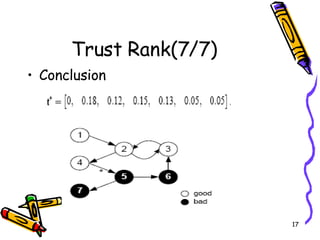 Trust Rank(7/7) Conclusion 