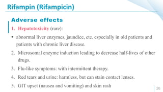 Anti-Tuberculous & Anti-leprosy drugs | PPTX