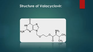 Valacyclovir Structure Anti viral drugs | PPTX