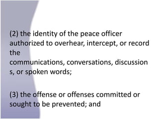 Wiretapping Definition Anti wiretapping-act | PPTX
