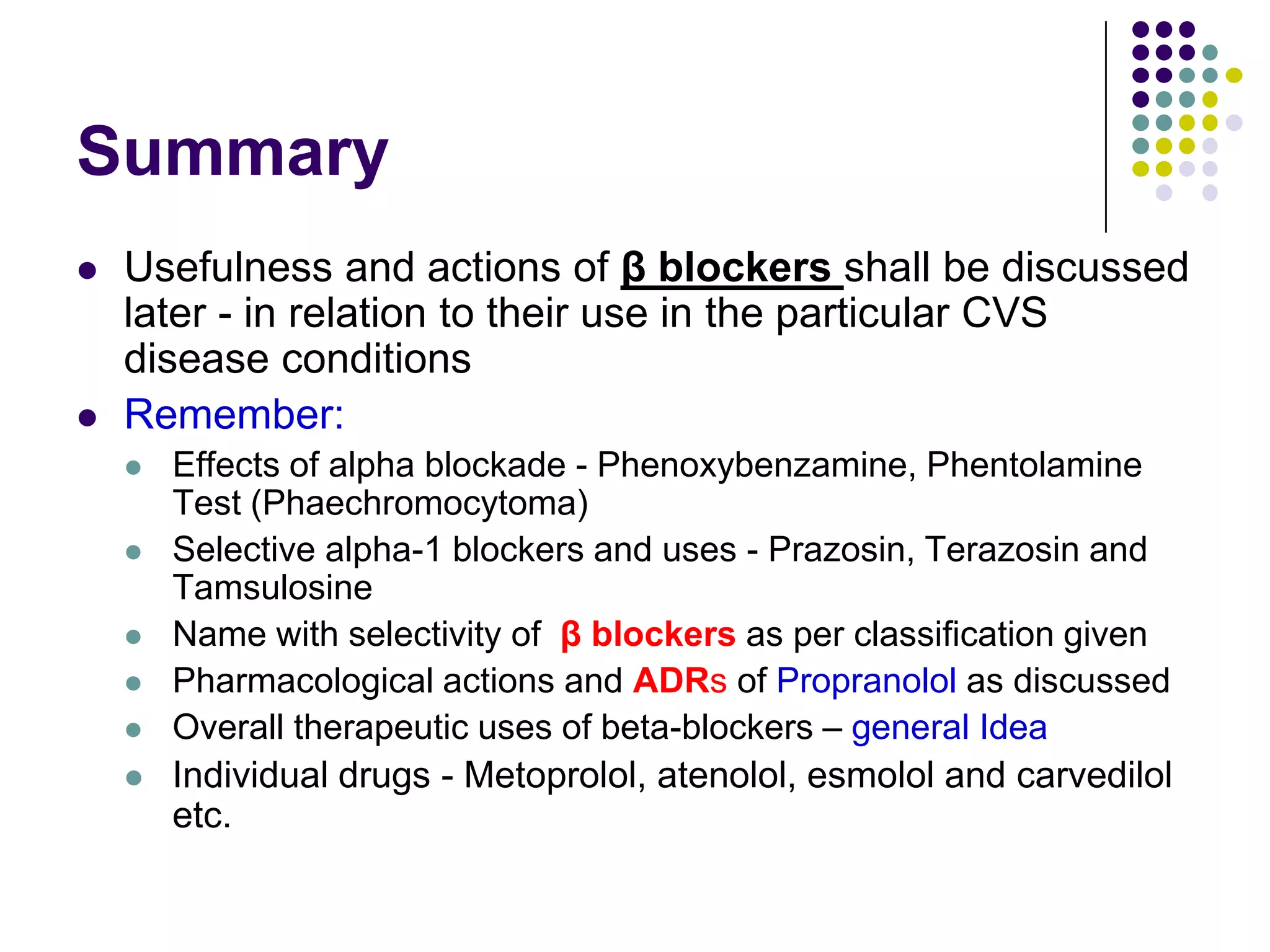 Antiadrenergic drugs - drdhriti | PPT