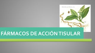 FÁRMACOS DE ACCIÓNTISULAR
 