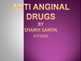 Antiangina drug | PPT