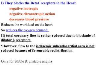 Negative Inotropic Agent Anti anginal drugs | PPT