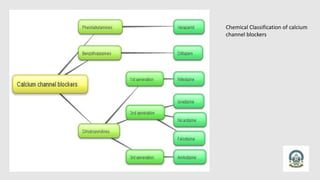 Chemical Classification of calcium
channel blockers
 
