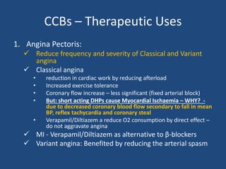 Antianginal drugs and drugs used in ischaemia - drdhriti | PPTX