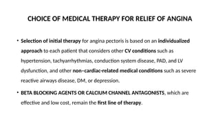ANTIANGINAL DRUGS AND EVIDENCE OF THEIR USE IN [Autosaved].pptx