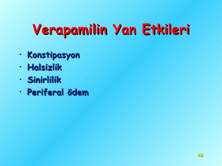 Isoptin 240 Yan Etkileri