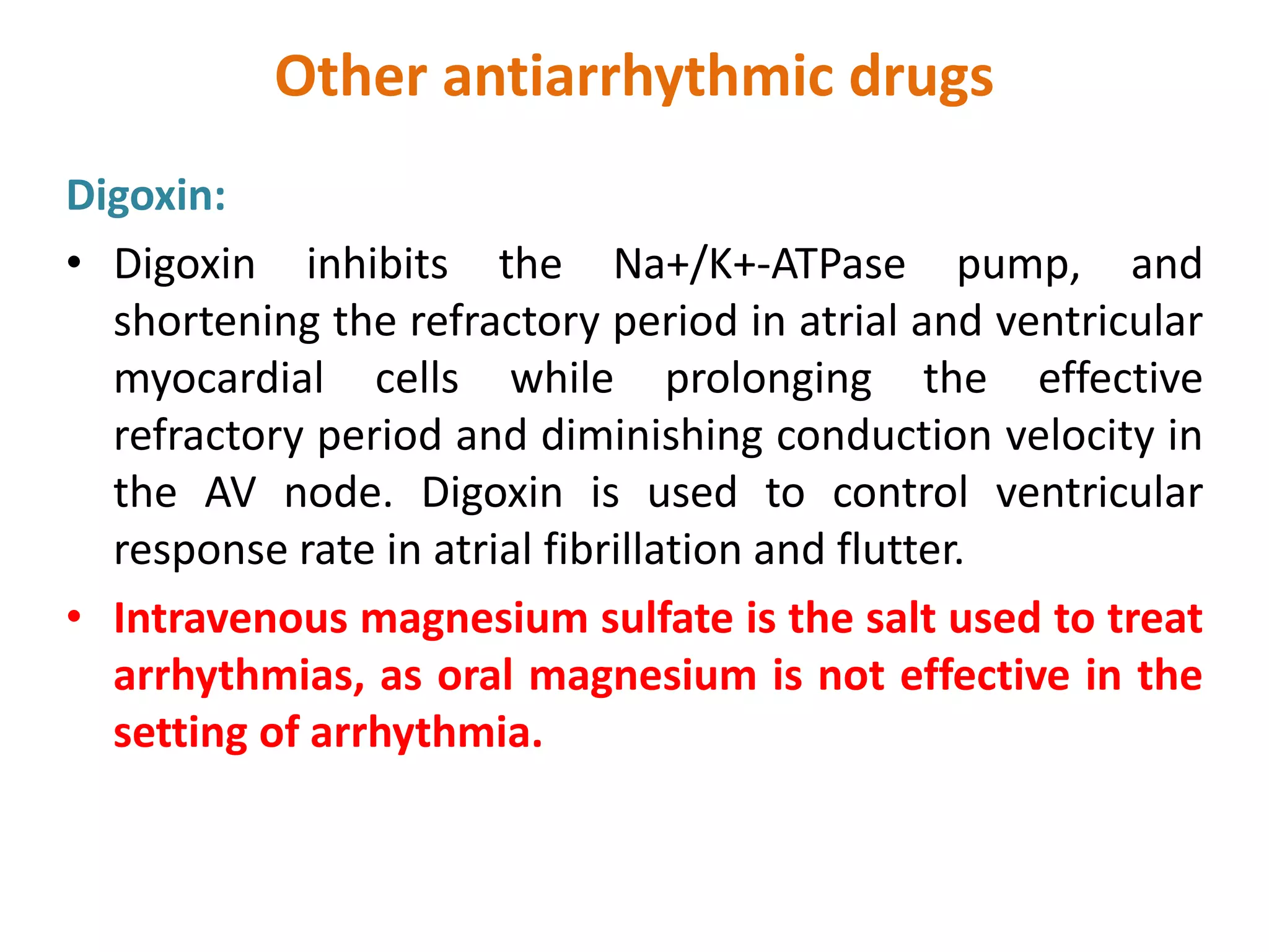 Antiarrhythmic agent | PPTX