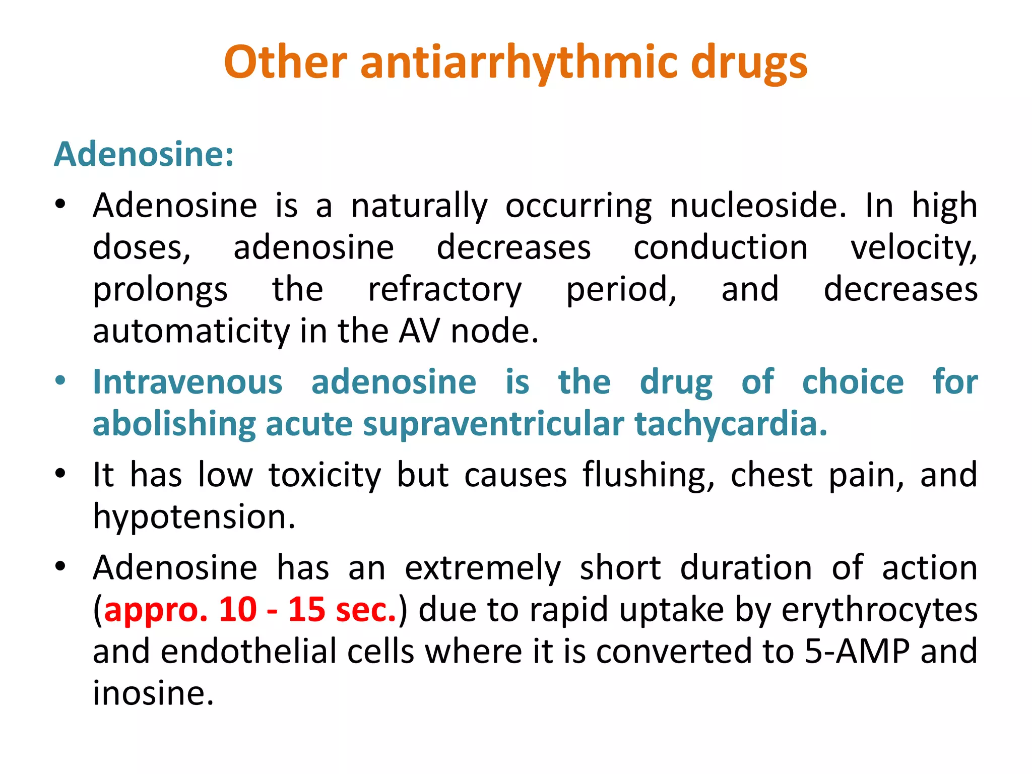 Antiarrhythmic agent | PPTX