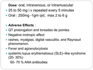 Inotrope Rash Antiarrhythmic drugs | PPTX