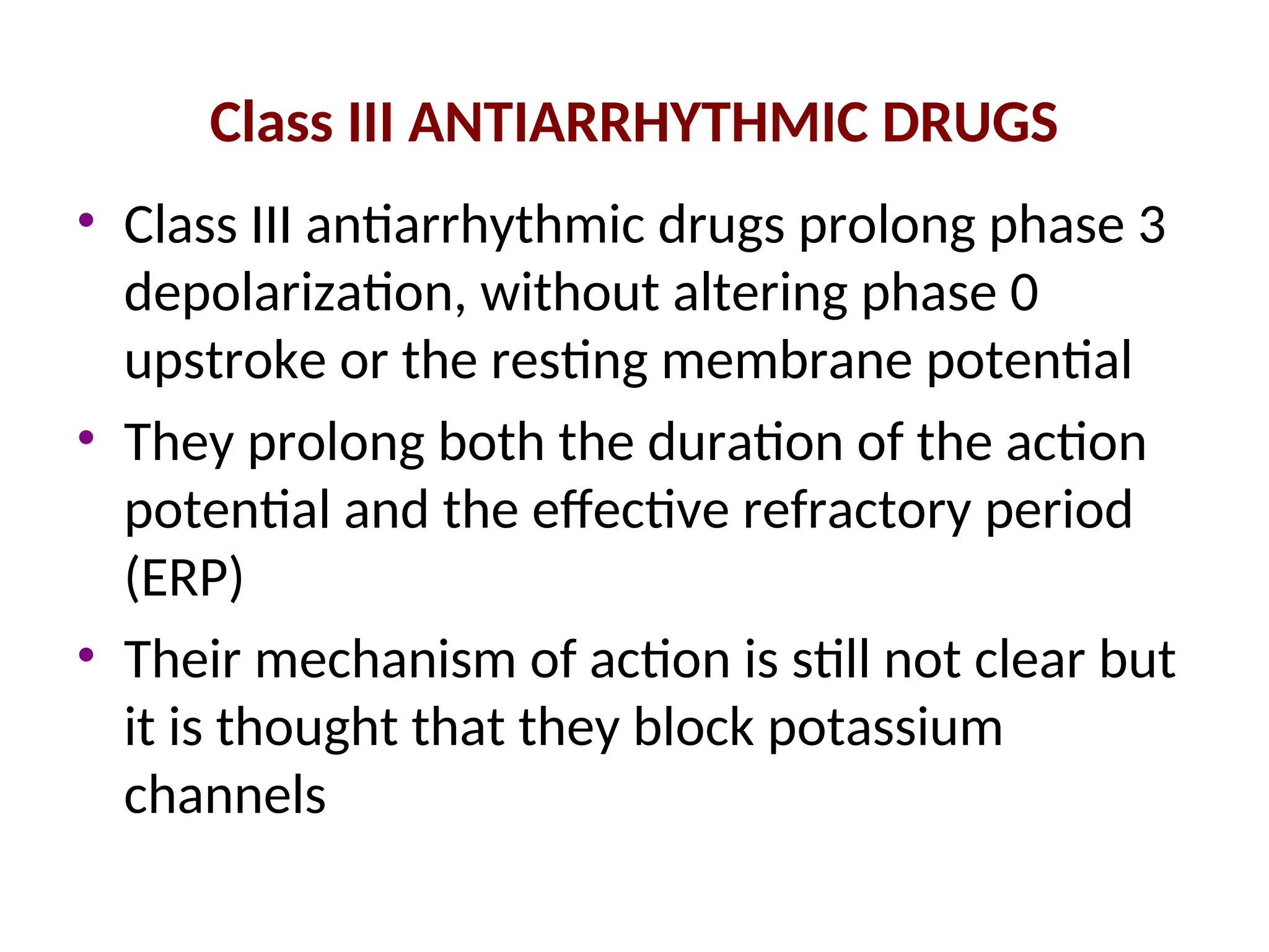 antiarrhthmic drugs for the management of most common disorders | PPT