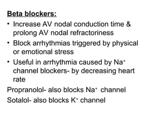 Antiarrhythmic drugs for medical students | PPT
