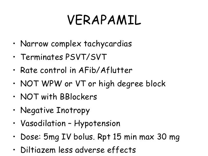 Isoptin Dose In Svt