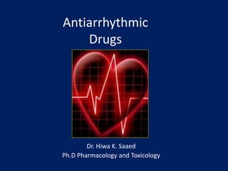 Antiarrhythmic
Drugs
Dr. Hiwa K. Saaed PhD Pharmacology
 