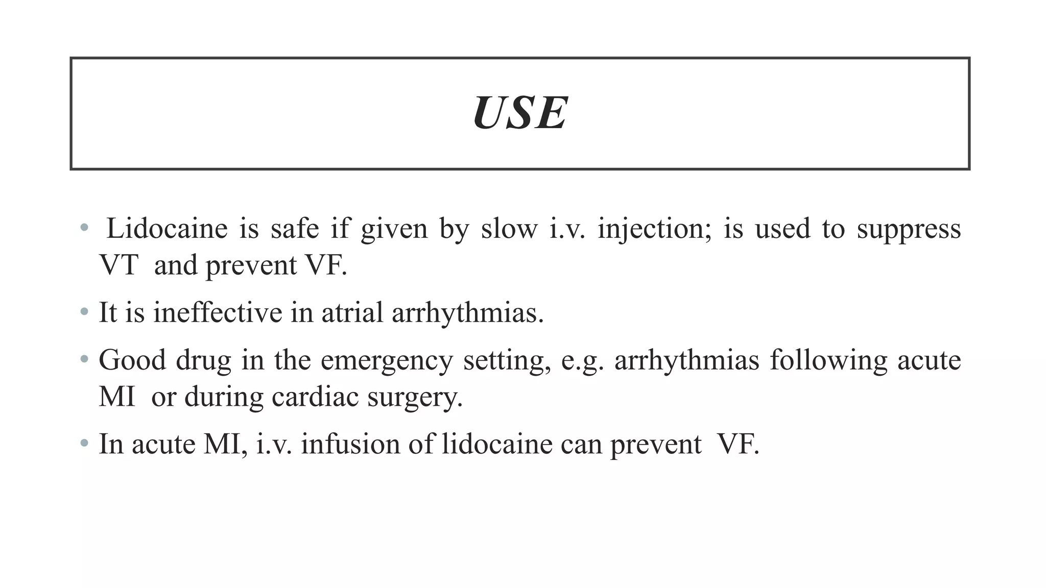 Atrail Inj Pharmacology of Antiarrhythmic drugs | PPTX