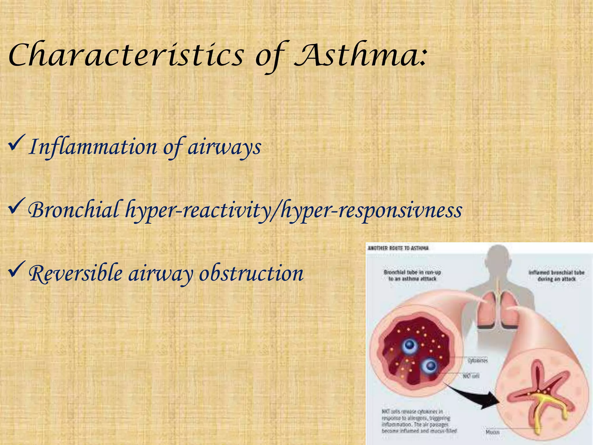 Bronchial hyper-reactivity/hyper-responsivness