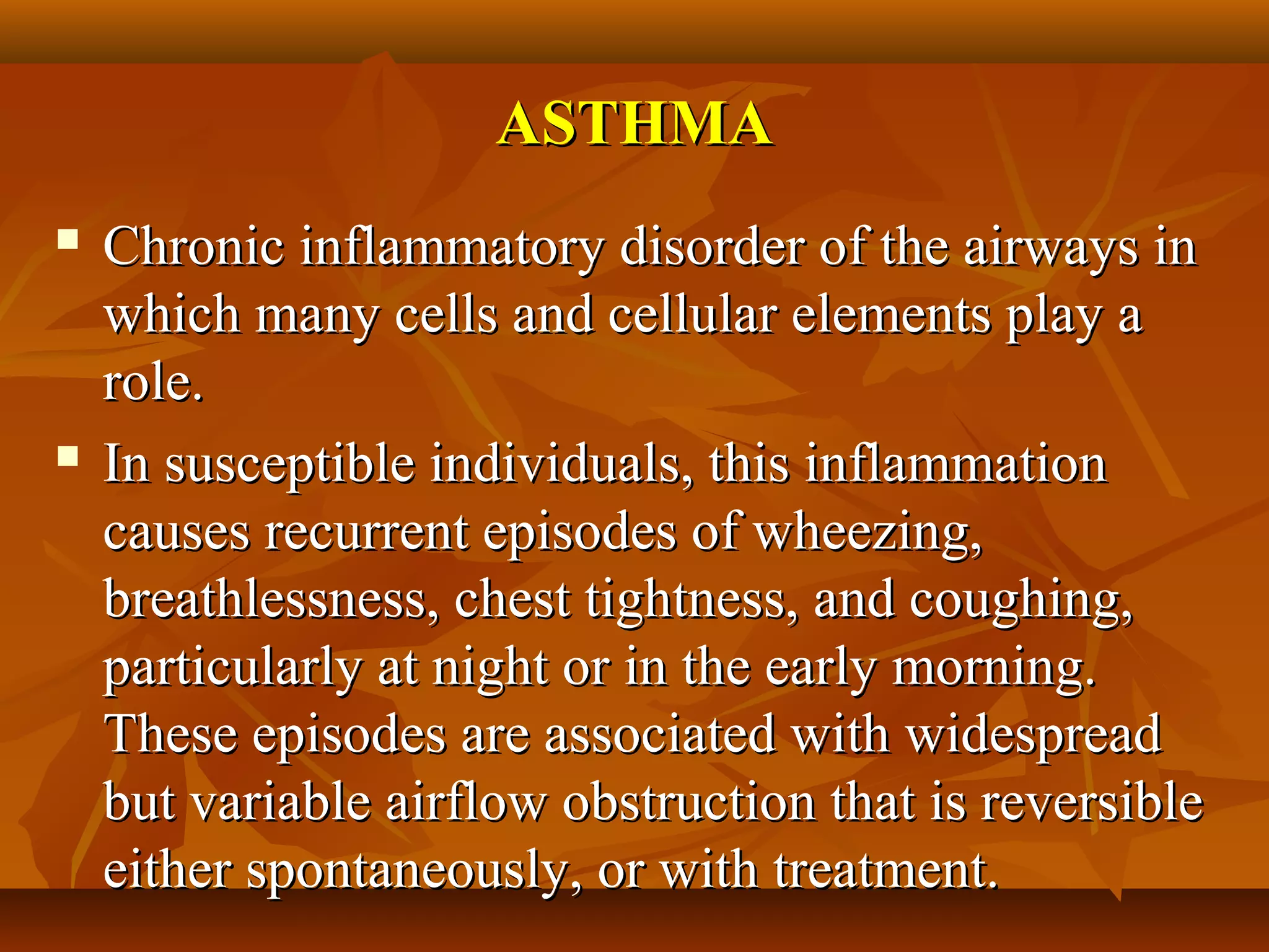Antiasthmatic drugs PPT