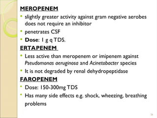 ANTIBACTERIAL AGENTS USED IN MANAGEMENT OF BACTERIAL INFECTIONS.ppt