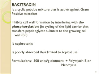 ANTIBACTERIAL AGENTS USED IN MANAGEMENT OF BACTERIAL INFECTIONS.ppt