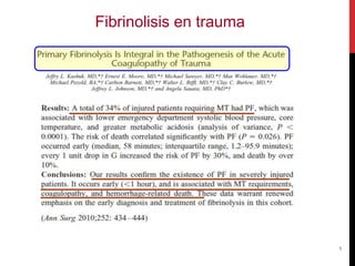 Fibrinolisis en trauma
5
 