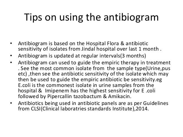 Antibiogram