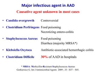 Antibiotic associated diarrhea | PPTX