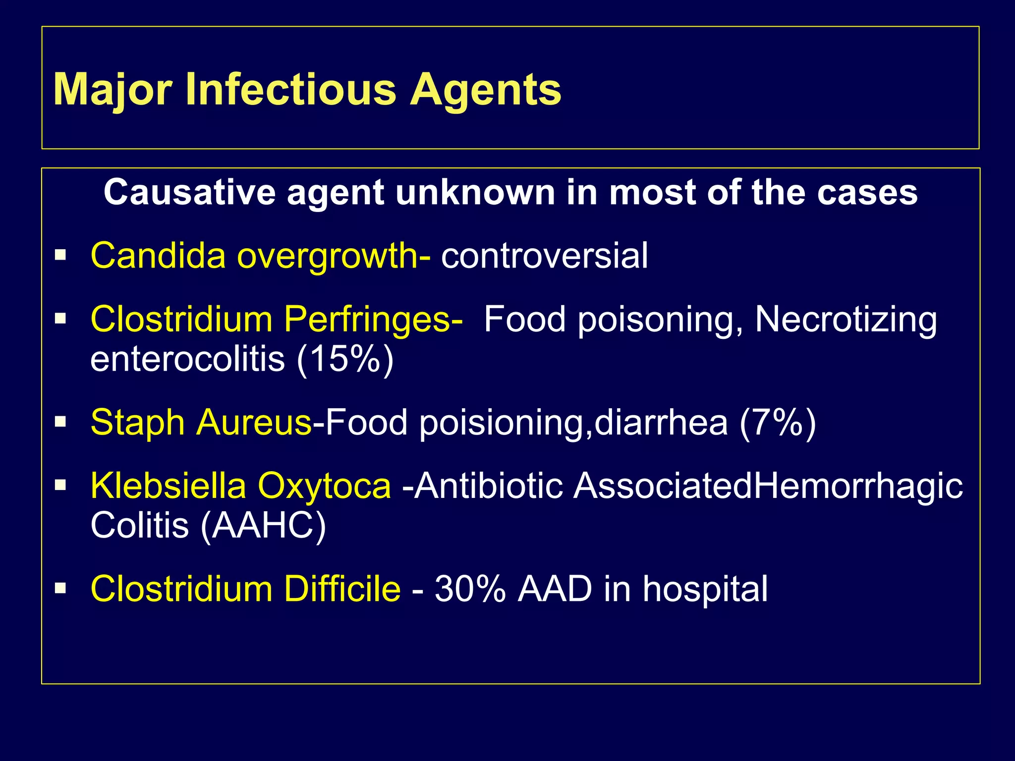 Antibiotic associated diarrhea & Clostridium difficile infection | PPTX