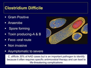 Antibiotic associated diarrhea & Clostridium difficile infection | PPTX