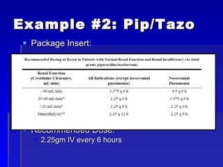 Antibiotic Dosing During Renal Failure | PPT