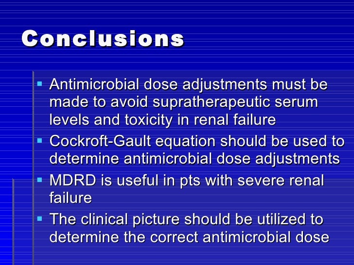 Cloxacillin Dosage In Renal Failure