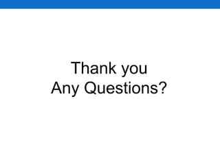 Thank you
Any Questions?
 
