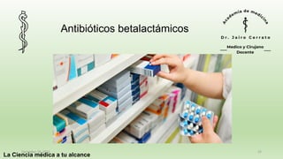 La Ciencia médica a tu alcance
December 29, 2023 22
Antibióticos betalactámicos
 