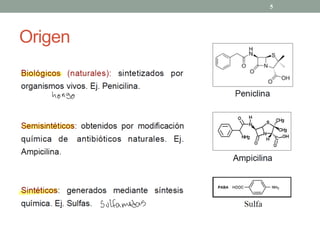 Origen
5
hongo
sulfamidas
 