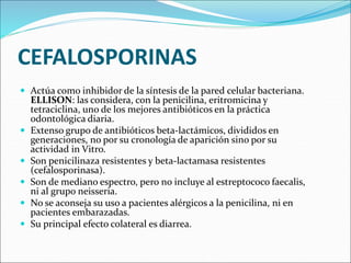 ANTIBIOTICOS EN ODONTOLOGIA PEDIATRICA.ppt