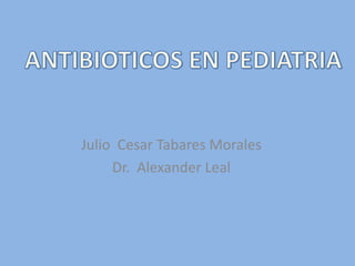 Julio Cesar Tabares Morales
     Dr. Alexander Leal
 