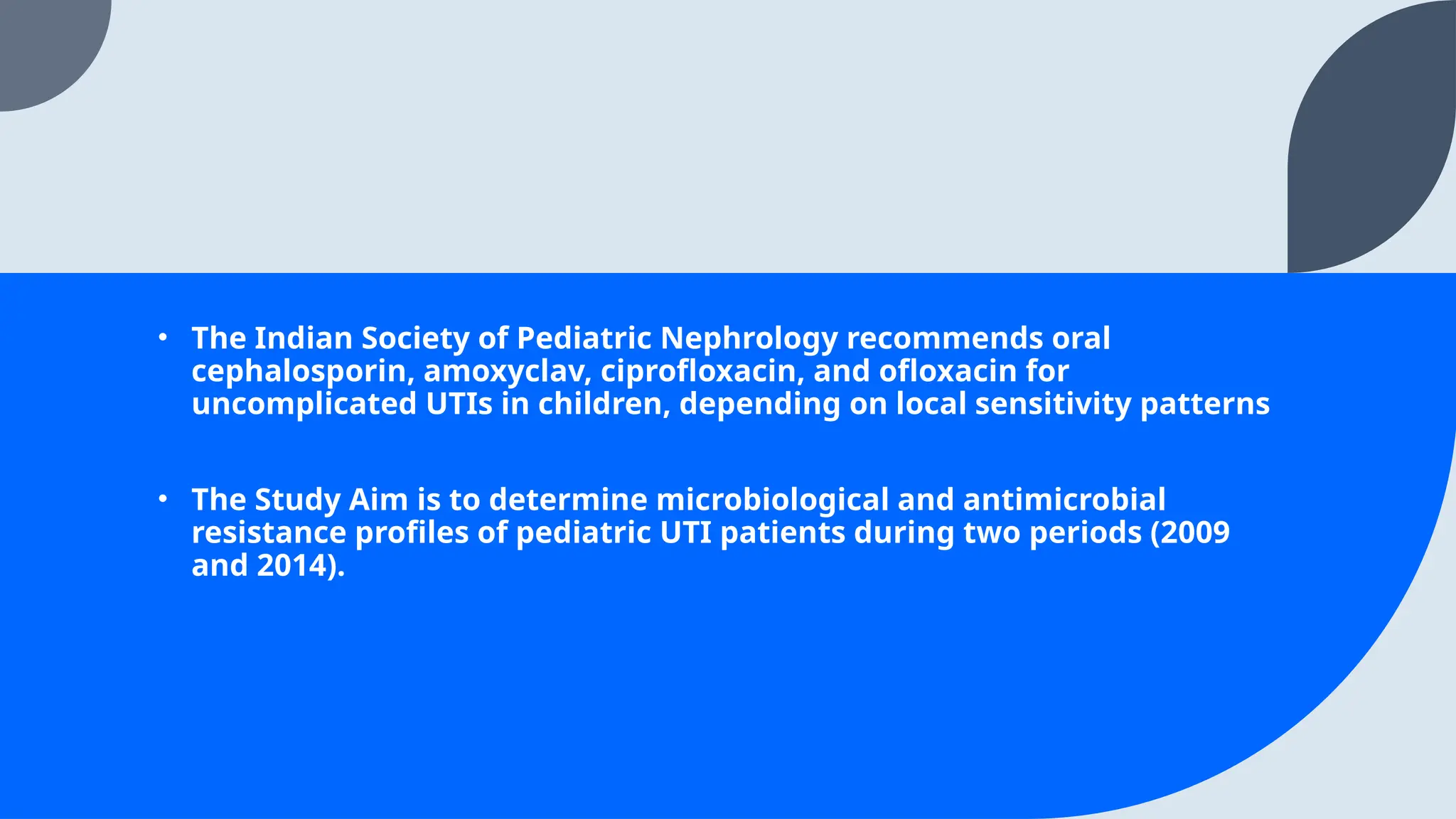 PEDIATRIC UTI ANTIBIOTIC GUIDELINES 2021 visual data 4