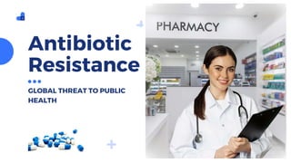 Antibiotic
Resistance
GLOBAL THREAT TO PUBLIC
HEALTH
 