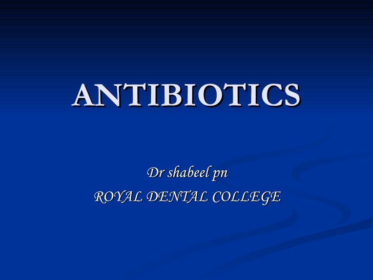 Antibiotics