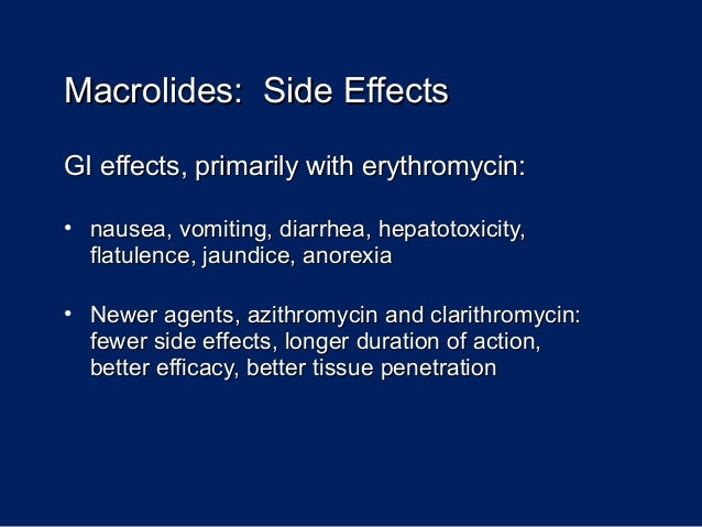 Erythromycin Dosage Side Effects