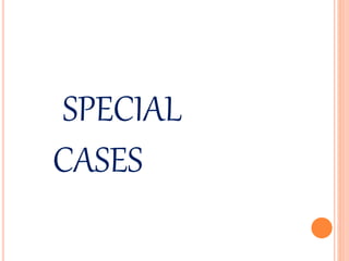 SPECIAL
CASES
 