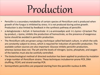 The Industrial Production of Penicillin
This can be broadly classified into two processes namely:
1. Upstream Processing
-...