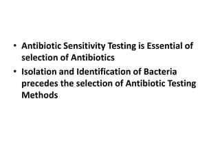 Antibiotic sensitivity test PPT by Dr.C.P.PRINCE | PPTX