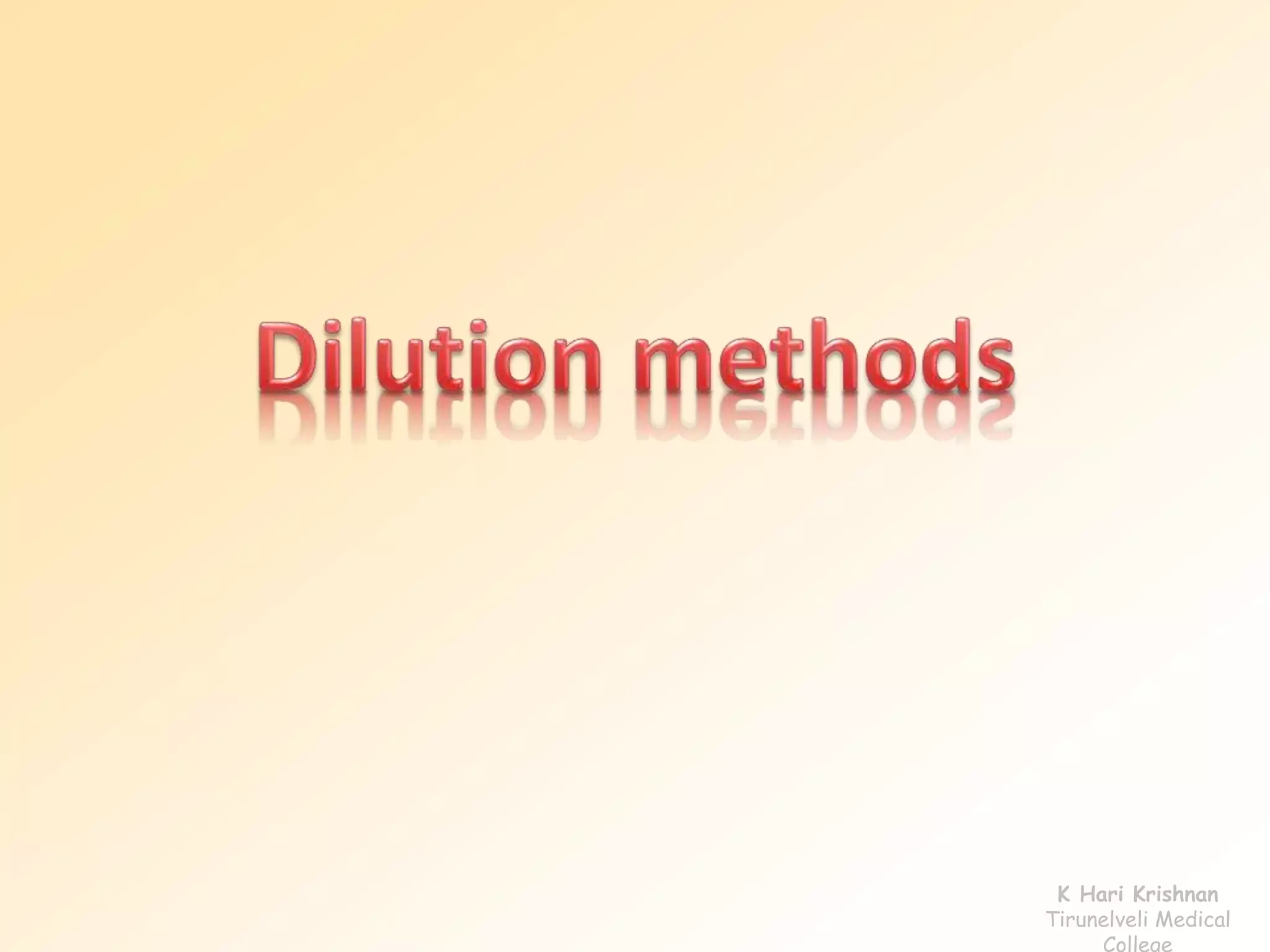 K Hari Krishnan 
Tirunelveli Medical 
College 
 