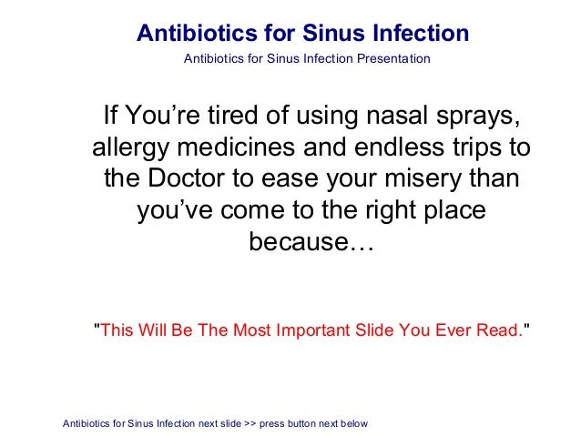 Augmentin For Sinus Infection