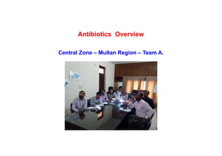 Antibiotics Overview
Central Zone – Multan Region – Team A.
 
