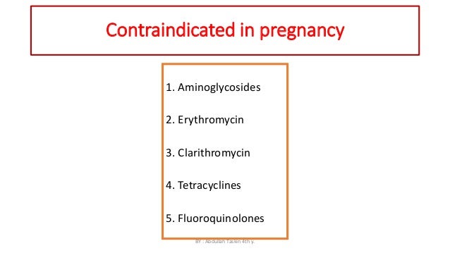 why tetracycline is contraindicated in pregnancy