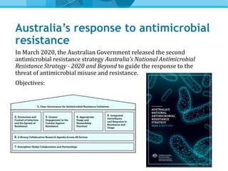 • Australia has very high usage of antibiotics in the community
⎻ 41.5% of individual Australians received an antibiotic i...