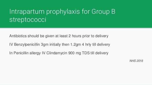 Antibiotic Usage In Pregnancy