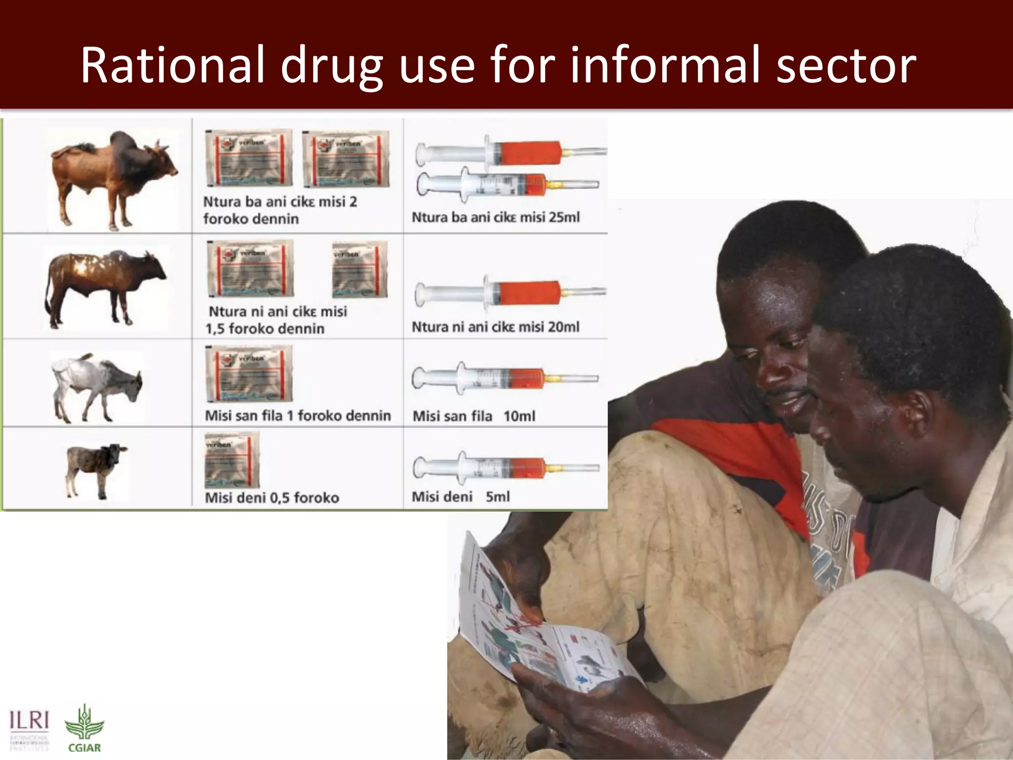 20
Rational drug use for informal sector
 